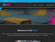 Tablet Screenshot of airhoptrampolinepark.com